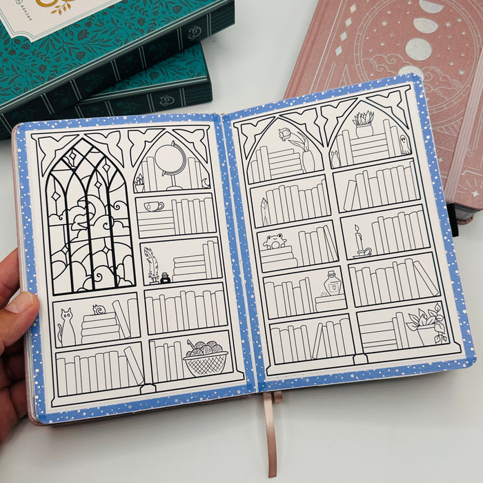 B6 Pre-Setup Reading Journal - Celestial Theme