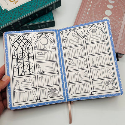 B6 Pre-Setup Reading Journal - Celestial Theme