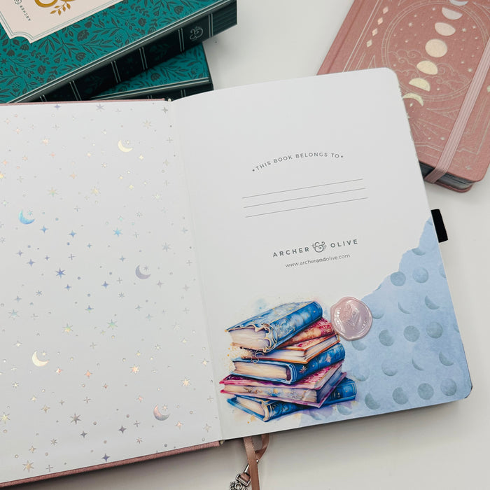 A5 Pre-Setup Reading Journal - Celestial Theme