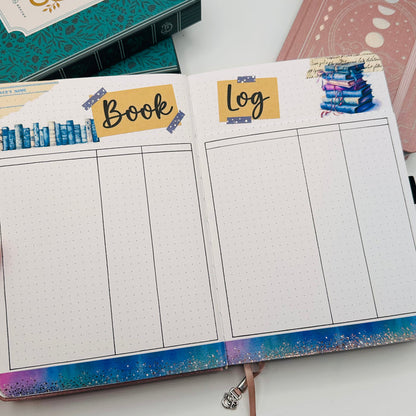 A5 Pre-Setup Reading Journal - Celestial Theme