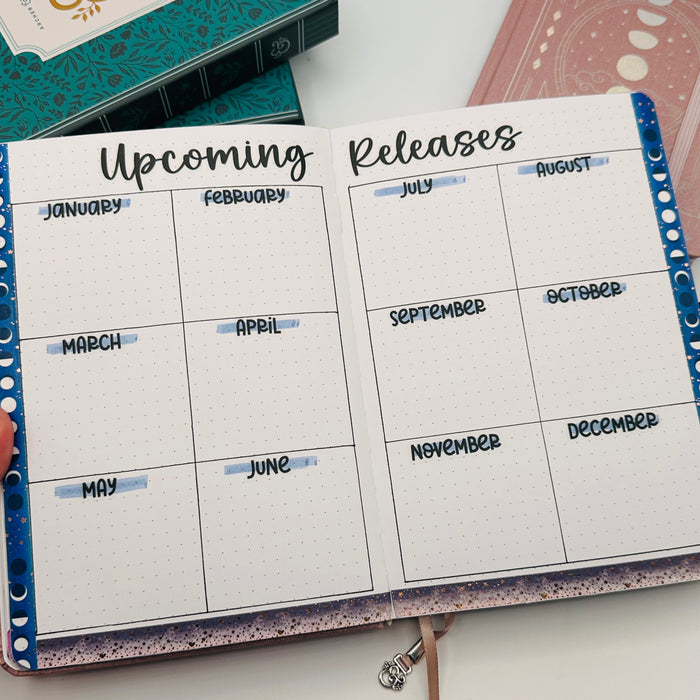 A5 Pre-Setup Reading Journal - Celestial Theme