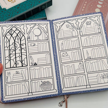 A5 Pre-Setup Reading Journal - Celestial Theme