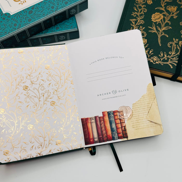 B6 Pre-Setup Reading Journal - Academia Theme