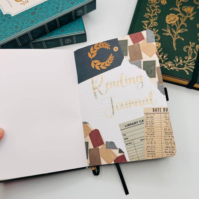 B6 Pre-Setup Reading Journal - Academia Theme