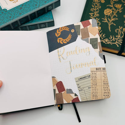 B6 Pre-Setup Reading Journal - Academia Theme