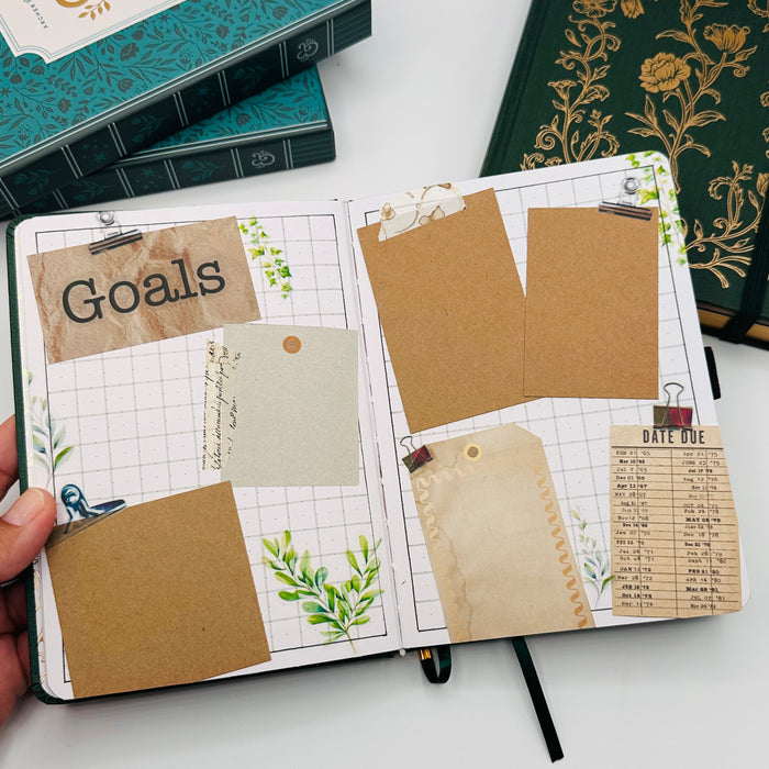 B6 Pre-Setup Reading Journal - Academia Theme