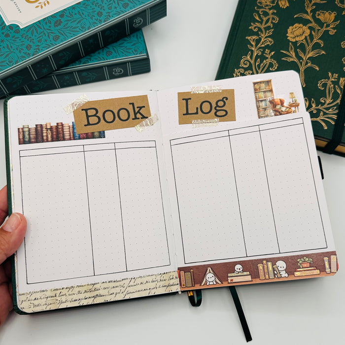 B6 Pre-Setup Reading Journal - Academia Theme