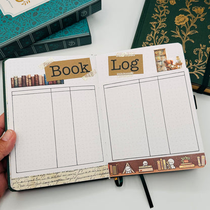 B6 Pre-Setup Reading Journal - Academia Theme