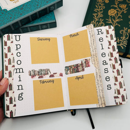 B6 Pre-Setup Reading Journal - Academia Theme