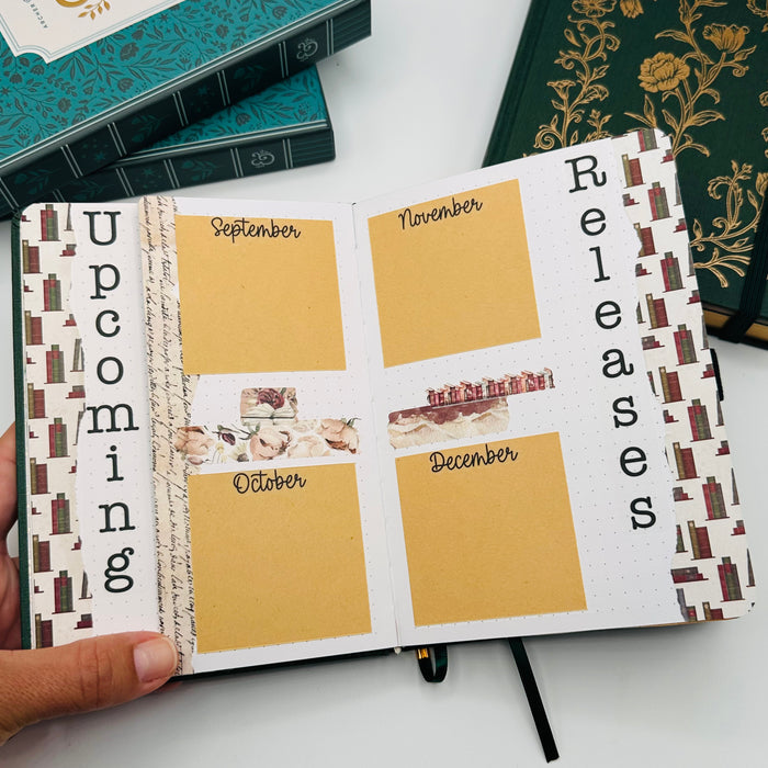 B6 Pre-Setup Reading Journal - Academia Theme