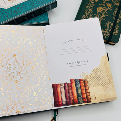 A5 Pre-Setup Reading Journal - Academia Theme
