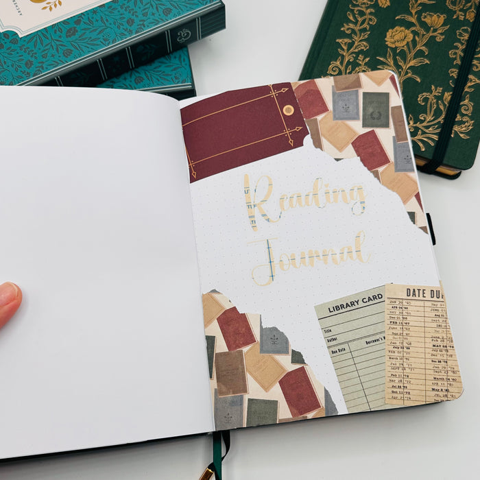 A5 Pre-Setup Reading Journal - Academia Theme