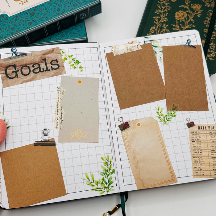A5 Pre-Setup Reading Journal - Academia Theme