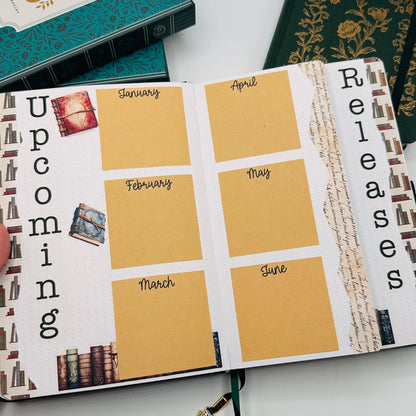 A5 Pre-Setup Reading Journal - Academia Theme