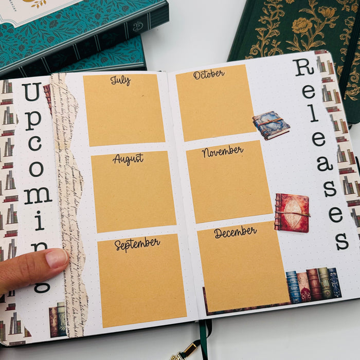 A5 Pre-Setup Reading Journal - Academia Theme