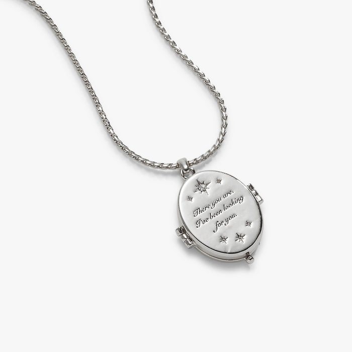 A Court of Thorns and Roses "There You Are" Locket Necklace - Silver