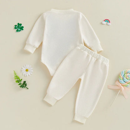 A WEE BIT IRISH Waffle Knit Outfit