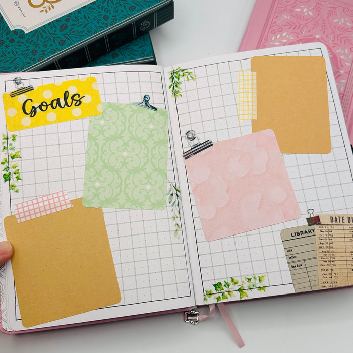 A5 Pre-Setup Reading Journal - Bright Floral Theme