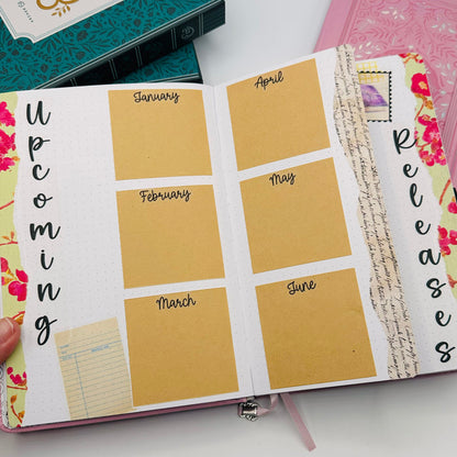 A5 Pre-Setup Reading Journal - Bright Floral Theme