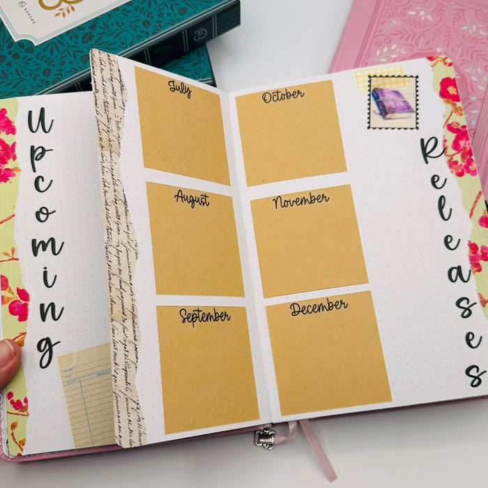 A5 Pre-Setup Reading Journal - Bright Floral Theme