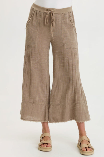 Wearables Ace Gauze Wide Leg Crop