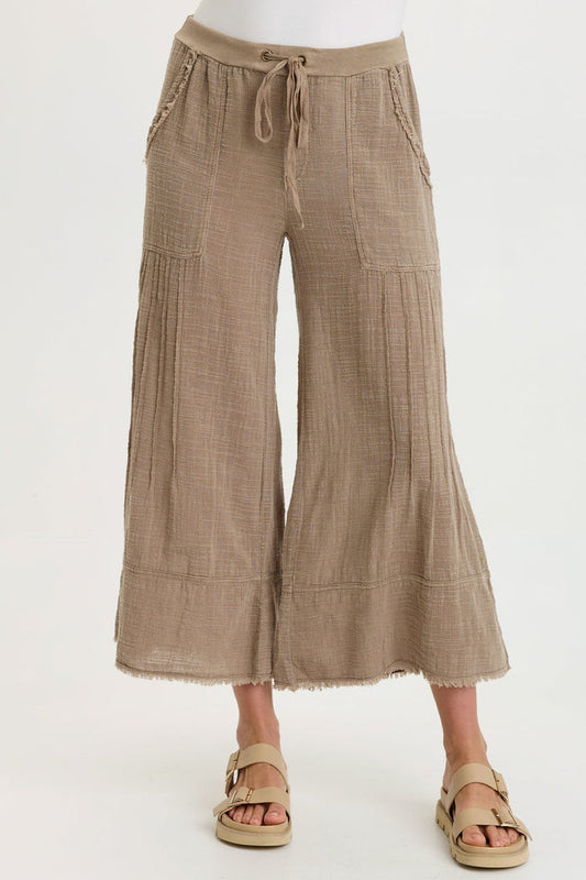 Wearables Ace Gauze Wide Leg Crop