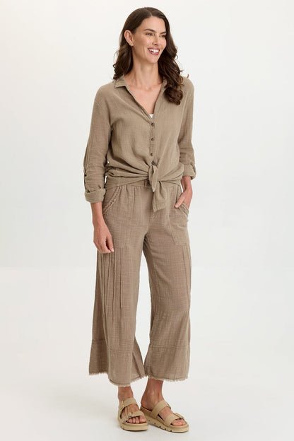 Wearables Ace Gauze Wide Leg Crop