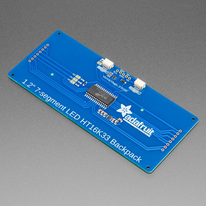Adafruit 1.2" 4-Digit 7-Segment Display w/I2C Backpack - Red by Adafruit - The Pi Hut