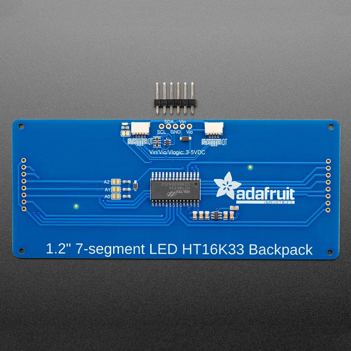 Adafruit 1.2" 4-Digit 7-Segment Display w/I2C Backpack - Red by Adafruit - The Pi Hut