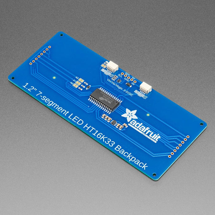 Adafruit 1.2" 4-Digit 7-Segment Display with an I2C Backpack - Yellow by Adafruit - The Pi Hut