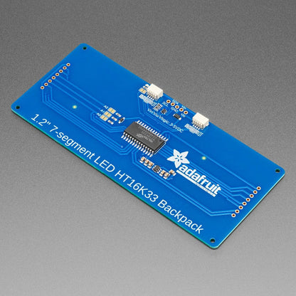 Adafruit 1.2" 4-Digit 7-Segment Display with an I2C Backpack - Yellow by Adafruit - The Pi Hut