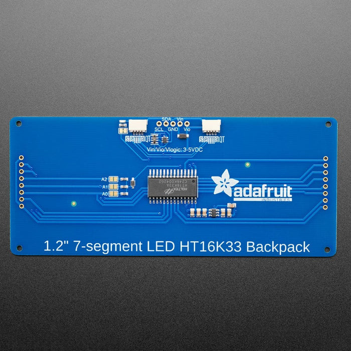 Adafruit 1.2" 4-Digit 7-Segment Display with an I2C Backpack - Yellow by Adafruit - The Pi Hut