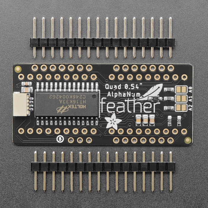 Adafruit 14-Segment Alphanumeric LED FeatherWing by Adafruit - The Pi Hut