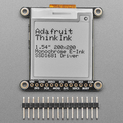 Adafruit 1.54" Monochrome eInk / ePaper Display with SRAM (200x200 with SSD1608) by Adafruit - The Pi Hut