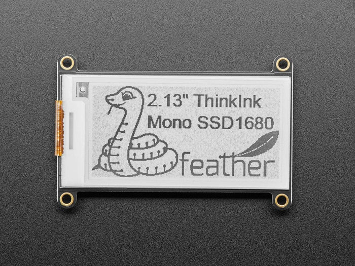 Adafruit 2.13" Monochrome eInk / ePaper Display FeatherWing (250x122 Monochrome with SSD1675) by Adafruit - The Pi Hut