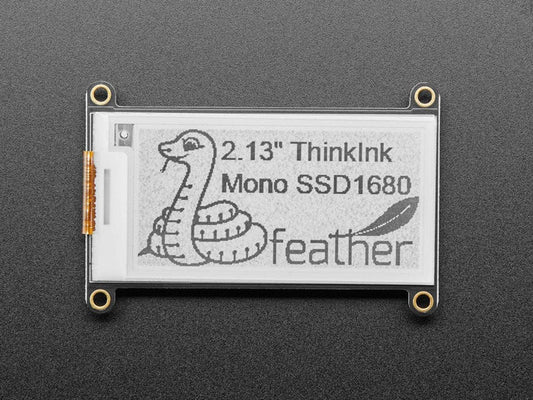 Adafruit 2.13" Monochrome eInk / ePaper Display FeatherWing (250x122 Monochrome with SSD1675) by Adafruit - The Pi Hut