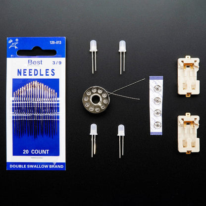 Adafruit Beginner LED Sewing Kit by Adafruit - The Pi Hut
