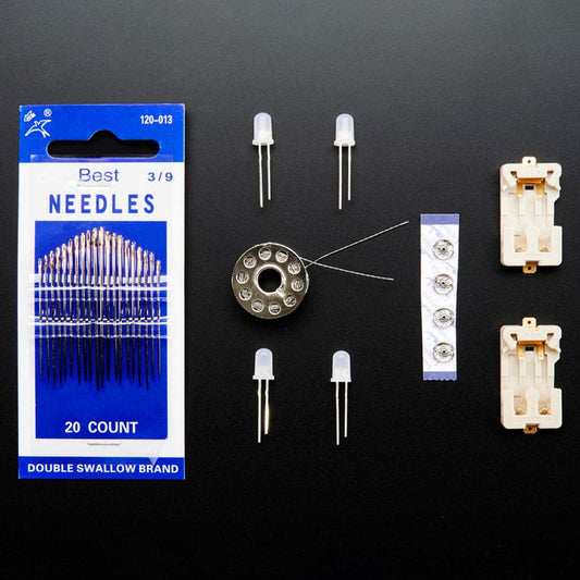 Adafruit Beginner LED Sewing Kit by Adafruit - The Pi Hut