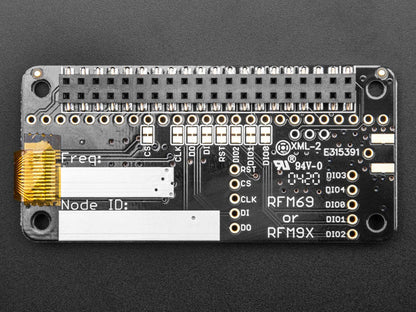 Adafruit LoRa Radio Bonnet RFM96W @ 433MHz (RadioFruit) by Adafruit - The Pi Hut