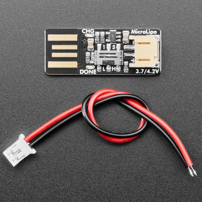 Adafruit Micro Lipo - USB LiIon/LiPoly charger - v2 by Adafruit - The Pi Hut