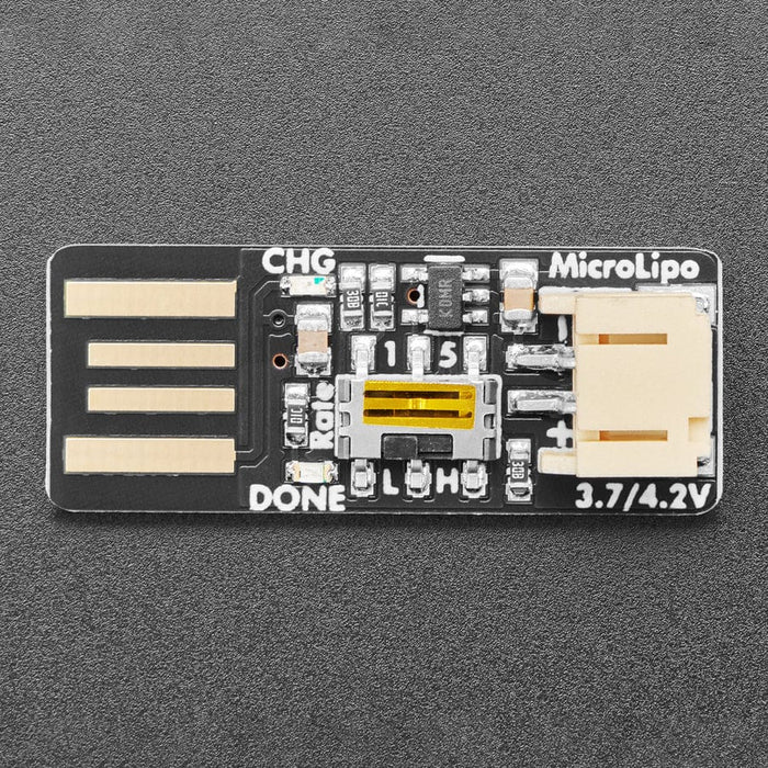 Adafruit Micro Lipo - USB LiIon/LiPoly charger - v2 by Adafruit - The Pi Hut