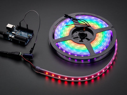 Adafruit NeoPixel Digital RGB LED Strip - 1m White 60 LED [Discontinued] by Adafruit - The Pi Hut