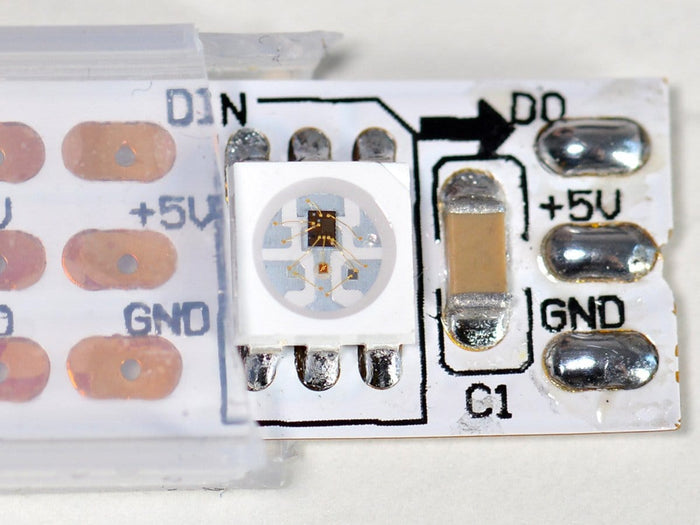 Adafruit NeoPixel Digital RGB LED Strip - 1m White 60 LED [Discontinued] by Adafruit - The Pi Hut