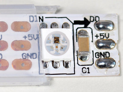 Adafruit NeoPixel Digital RGB LED Strip - 1m White 60 LED [Discontinued] by Adafruit - The Pi Hut