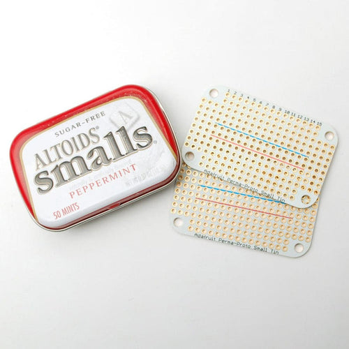 Adafruit Perma-Proto Small Mint Tin Size Breadboard PCB - 3 pack by Adafruit - The Pi Hut