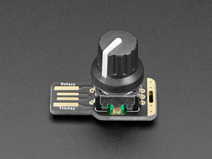 Adafruit Rotary Trinkey - USB NeoPixel Rotary Encoder by Adafruit - The Pi Hut