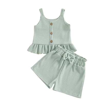 ADELINE Waffle Knit Summer Outfit