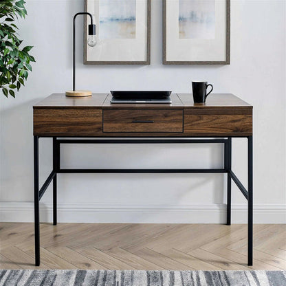ADEPT Modern Desk in Walnut Finish by Urban Style-#product_category#-Home Living Store