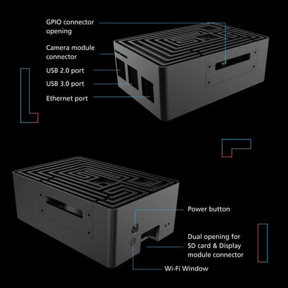 Akasa Maze Pro Raspberry Pi 4 Case [discontinued] by Akasa - The Pi Hut