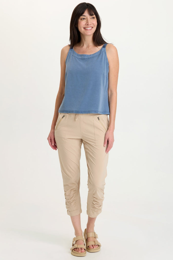 Wearables Aksana Whisper Stretch Ruched Active Slim Pant
